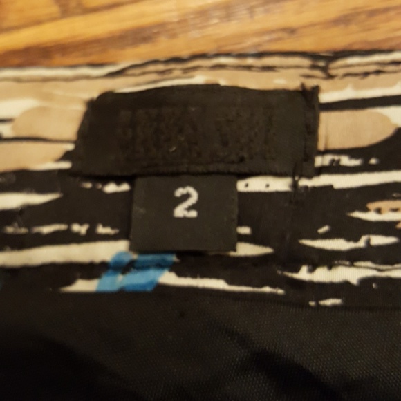 Anna Sui print silk top w/ zipper - size 2 - Picture 6 of 6